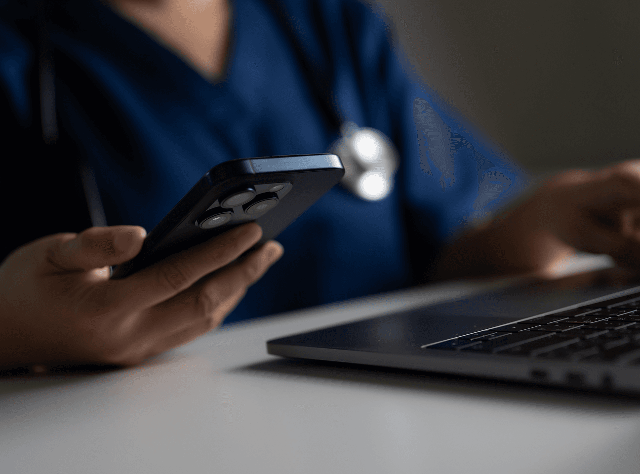 Healthcare professional staying up to date